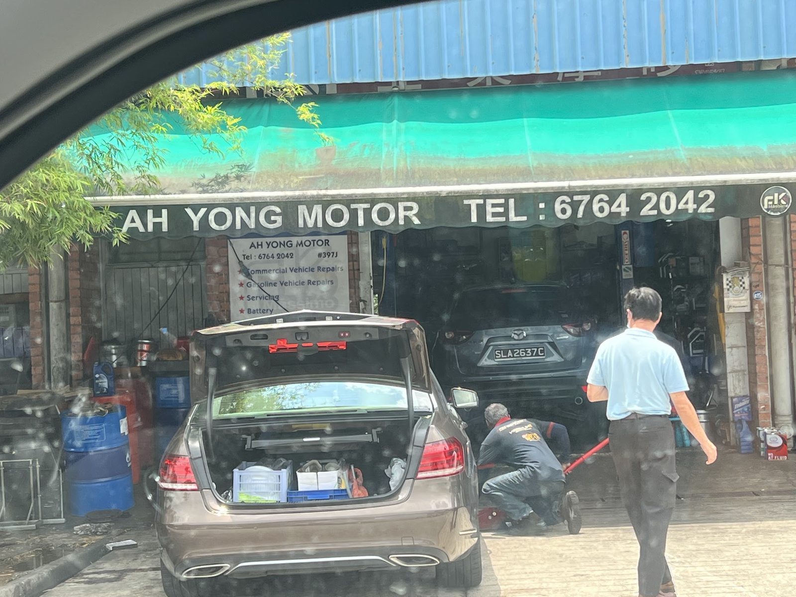 Inside Ah Song Motor in Kranji